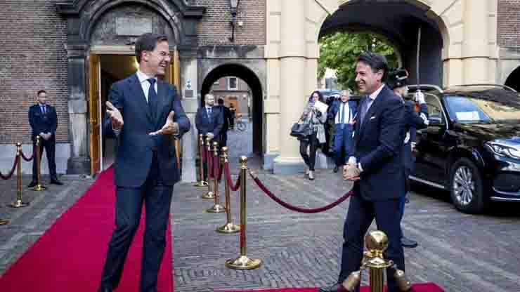 Incontro in Olanda tra Rutte e Conte Recovery Fund