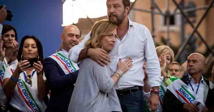 Salvini attacca Conte su Bruxelles lo stanno prendendo in giro commento Giorgia Meloni