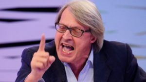 Sgarbi sbotta su mascherine a scuola : non prendiamo per c...bambini