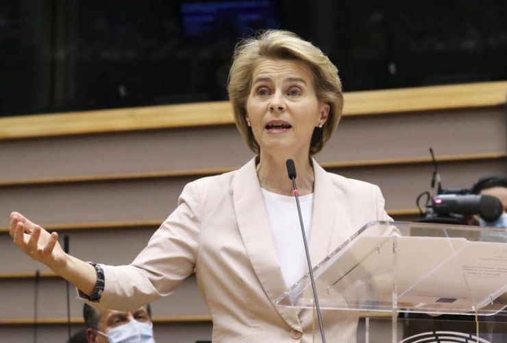 Ursula Von der Leyen al Parlamento Ue