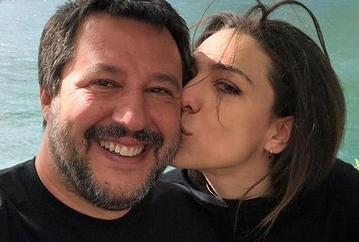 Matteo Salvini e Francesca Verdini