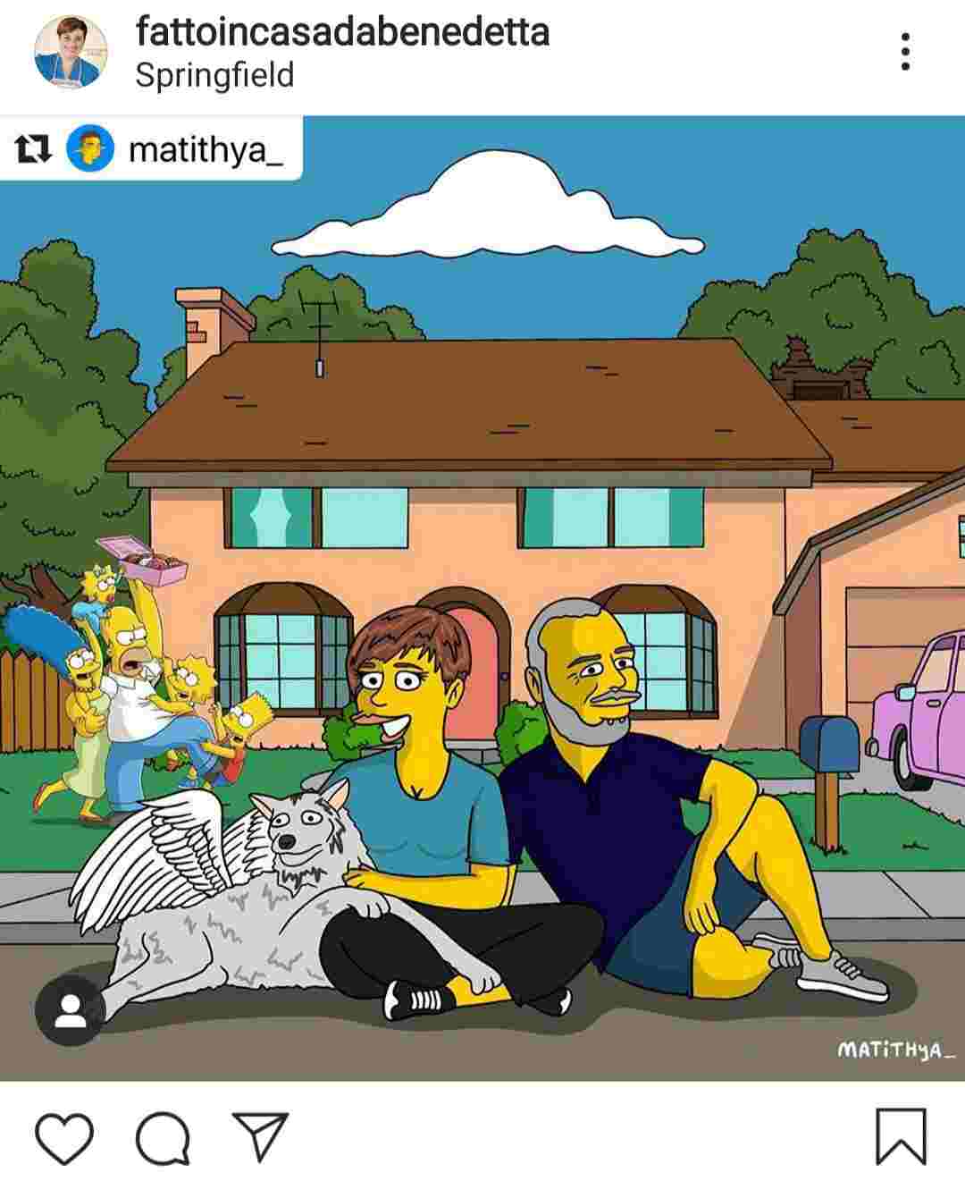 Benedetta Rossi in versione Simpson - Fonte Instagram