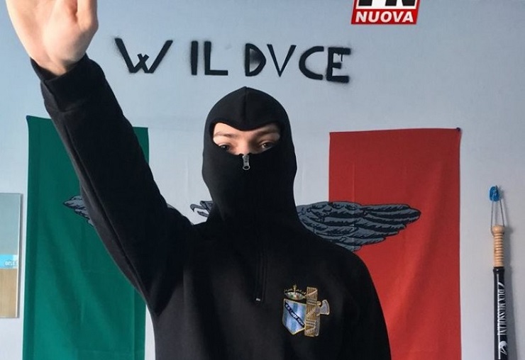 Cristian D'Adamo il candidato sindaco naziskin