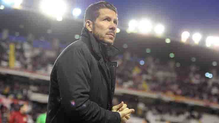 Diego Simeone allenatore Atletico Madrid annuncio di due tesserati positivi al Covid