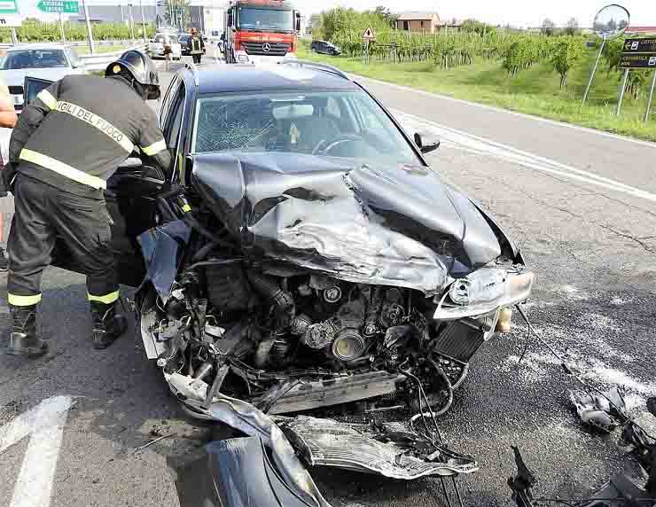 Incidente cotignola Ravenna sette feriti 