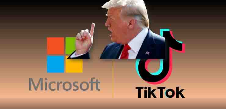Trump Tiktok Microsoft vendita percentuale agli USA