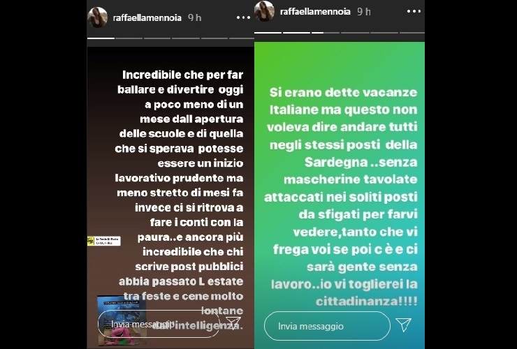 Raffaella Mennoia furia incontenibile