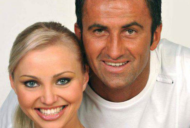 Christian Panucci e Agnese Junkure