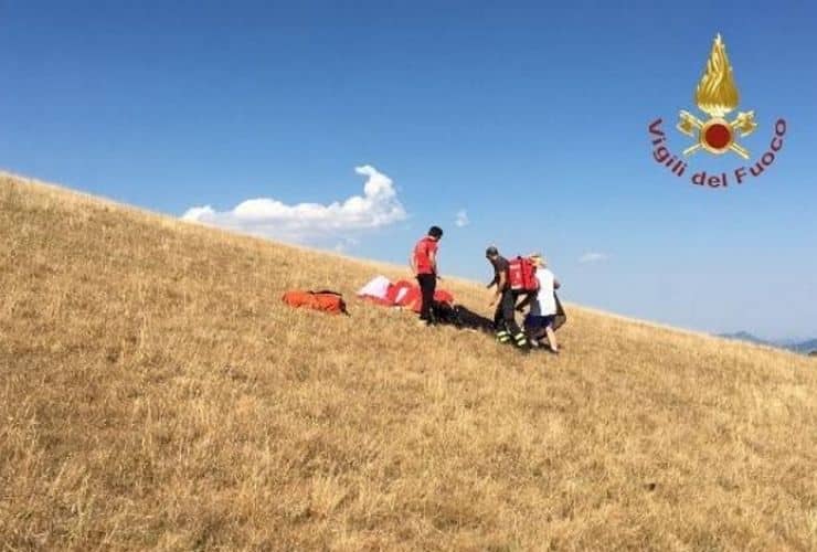 incidente parapendio