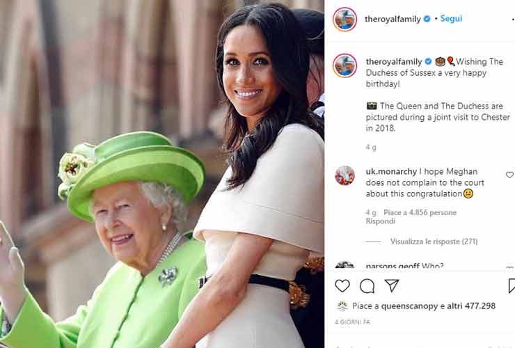 Meghan Markle e regina