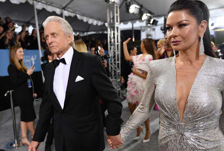 Catherine Zeta Jones e Michael Douglas