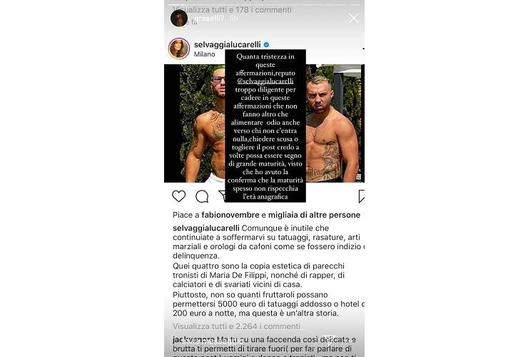 Giulio Raselli risponde alla Lucarelli