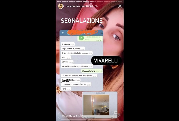 Nicola Vivarelli in hotel con una donna