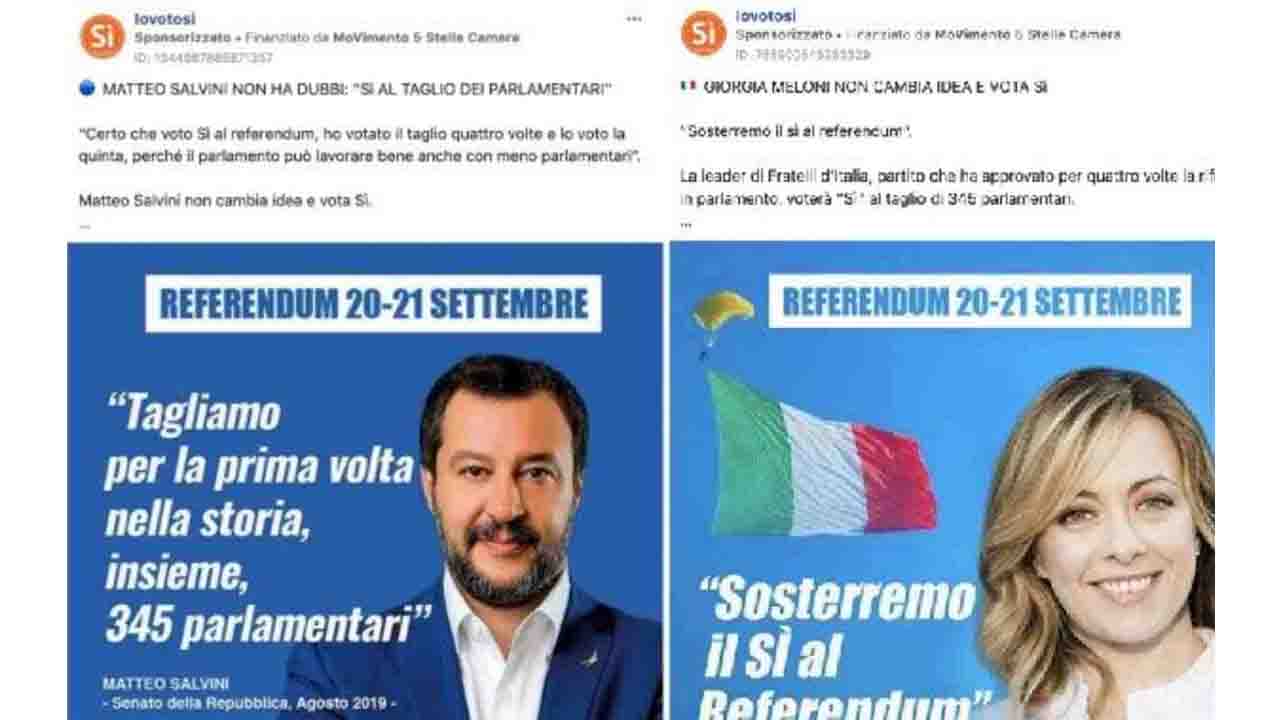 Referendum, bufera M5S per post Facebook