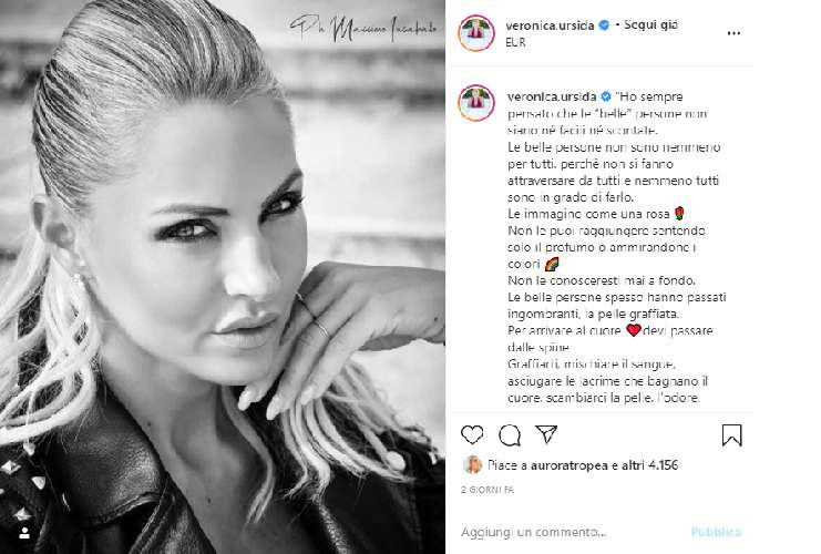 Veronica Ursida graffi sul cuore