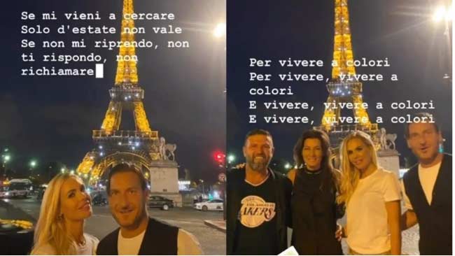 Francesco Totti e Ilary Blasi