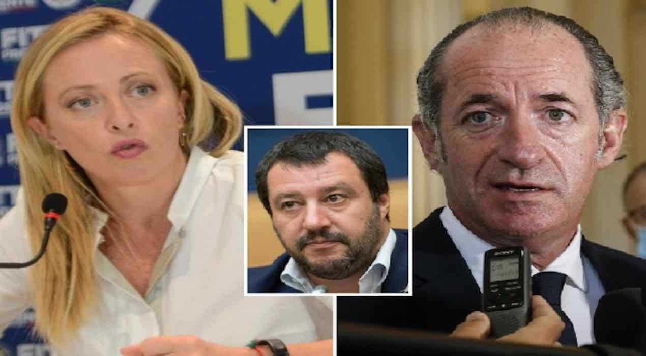 scontro nel centro destra per la leadership. Zaia stravince in Veneto