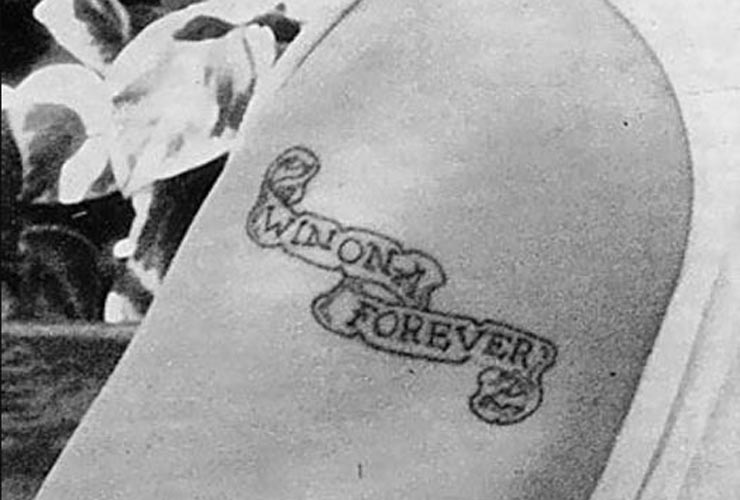 tatuaggio Johnny Depp e Winona Ryder