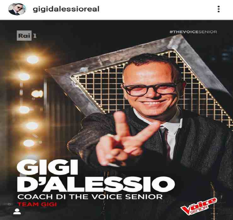 Gigi nuovo giudice a The Voice - Fonte Instagram