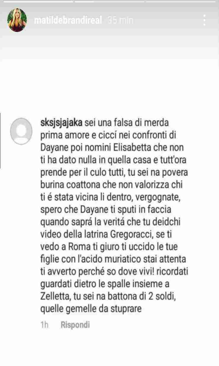 I duri commenti contro Matilde e le sue figlie - Fonte Instagram