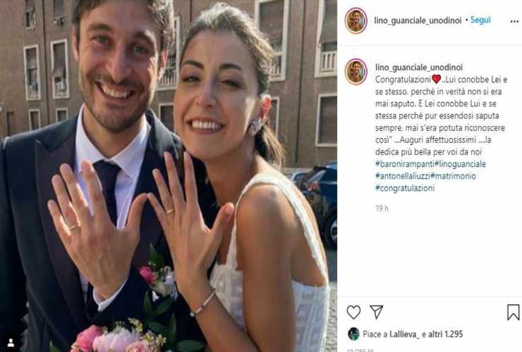 Lino e Antonella Liuzzi - Fonte Instagram