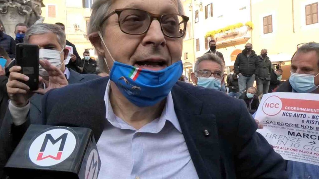 Dpcm, Sgarbi: “In assenza di ragione è giusto ribellarsi” [VIDEO]