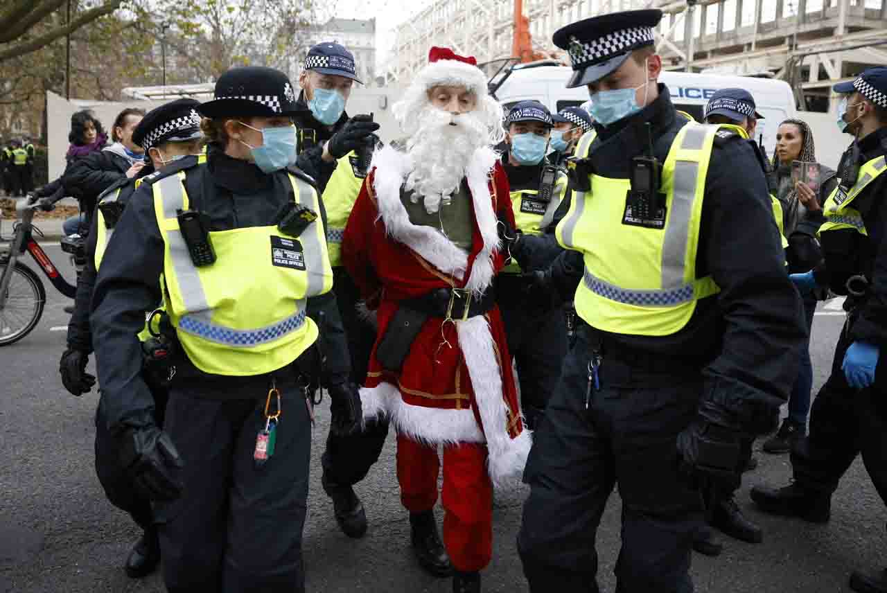 protesta anti lockdown a Londra