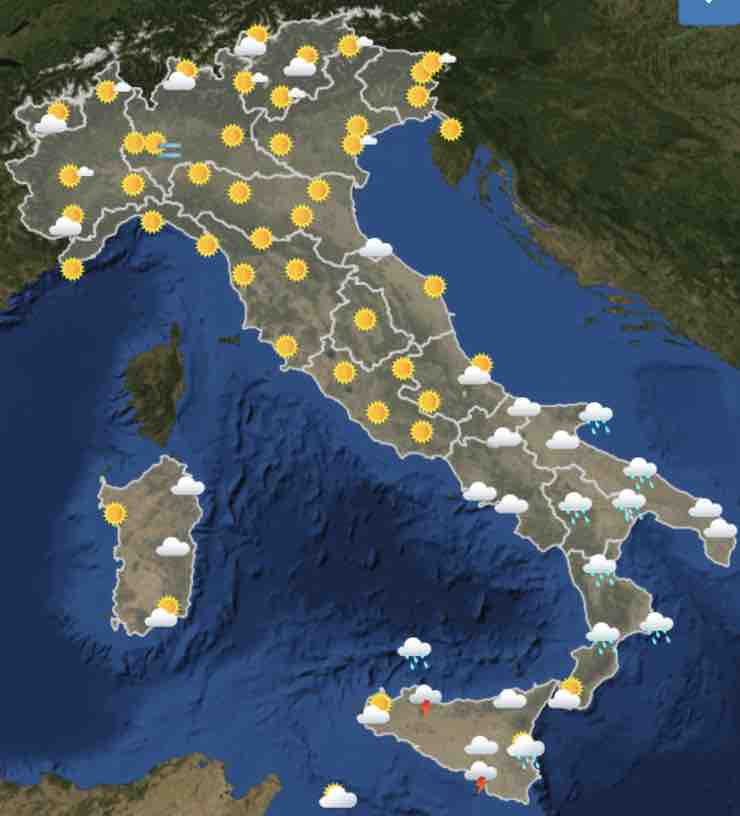 Mappa Meteo Italia 