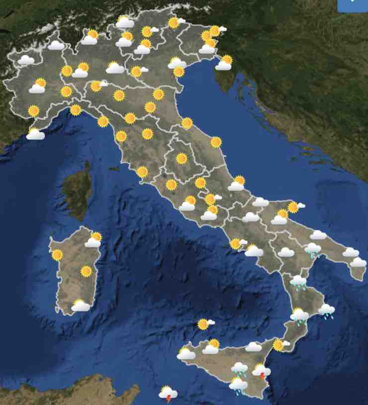 Mappa Meteo Italia