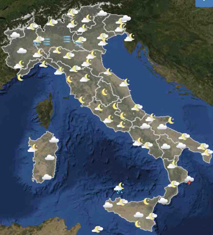 Mappa Meteo Italia