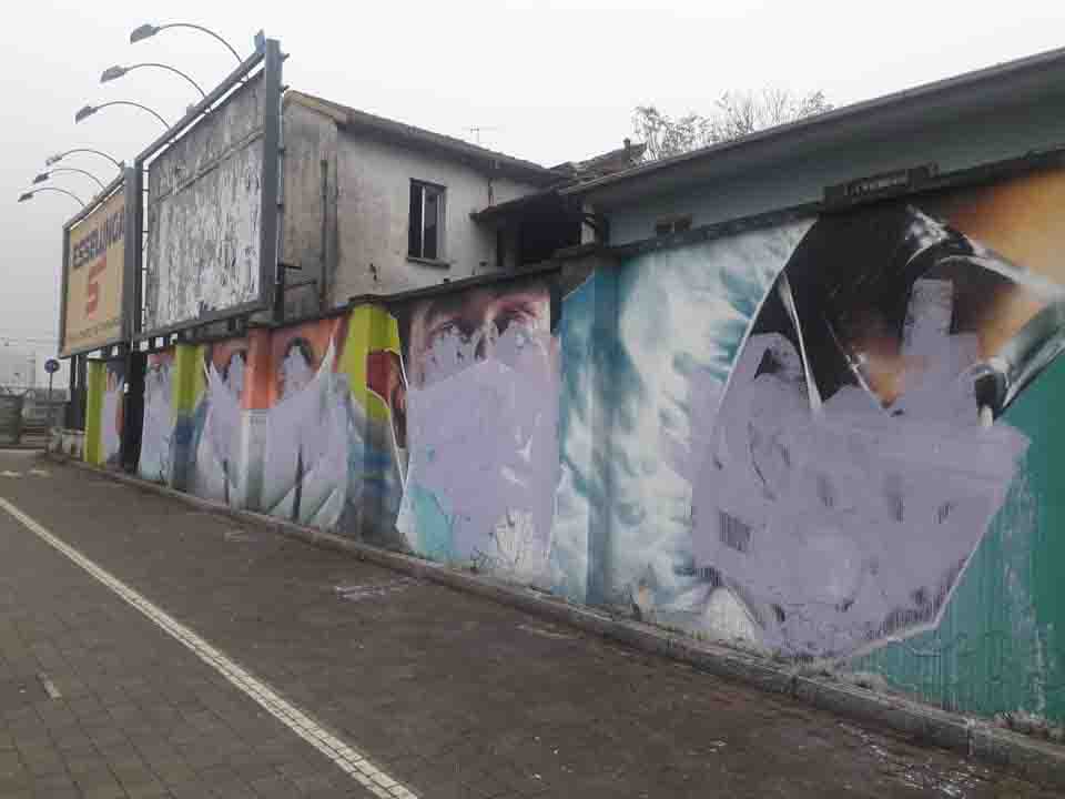 murales imbrattati milano medici