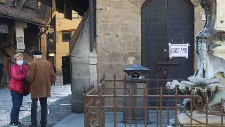 protesta commercianti Firenze esistiamo 