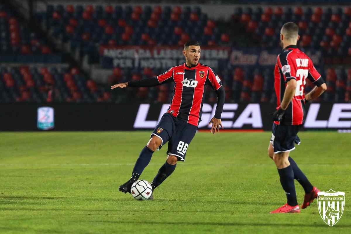 Davide Petrucci durante la gara contro il Venezia