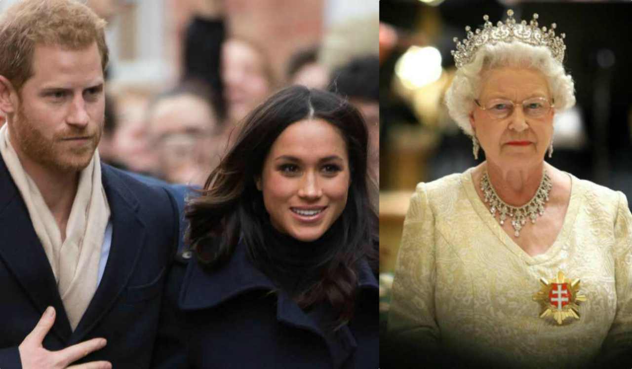 Harry e Meghan con la Regina Elisabetta - meteoweek