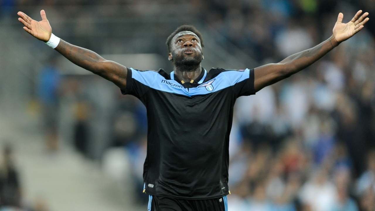 Lazio, Felipe Caicedo festeggia il suo secondo gol con il Marsiglia, 25 ottobre 2018 (foto di Marco Rosi/Getty Images)