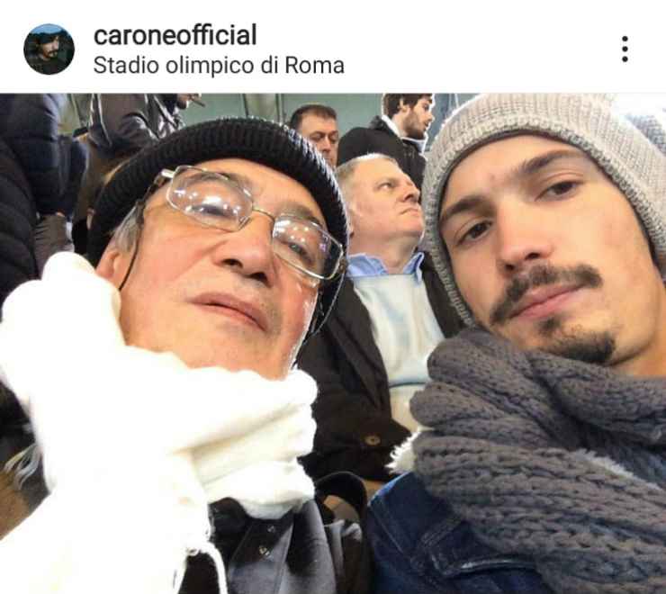 Pierdavide e suo padre - Fonte Instagram