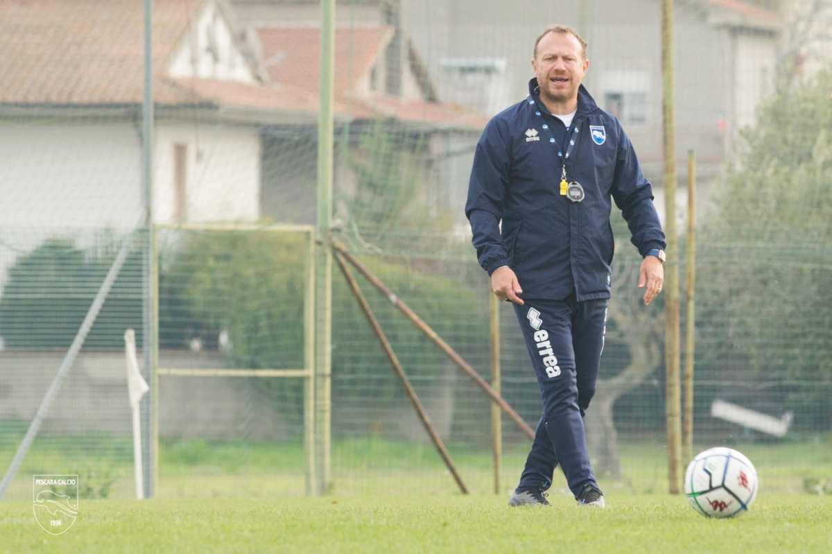 Roberto Breda durante una seduta di allenamento