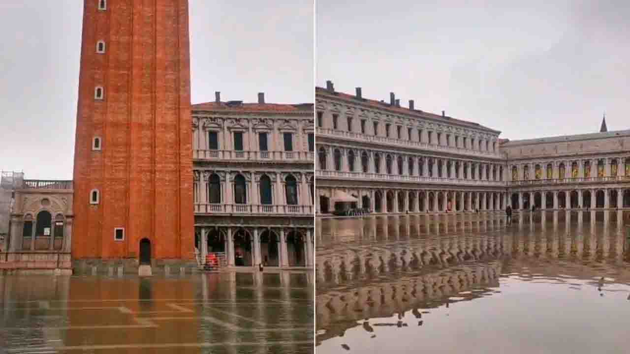 Acqua alta a Venezia Mose non attivato