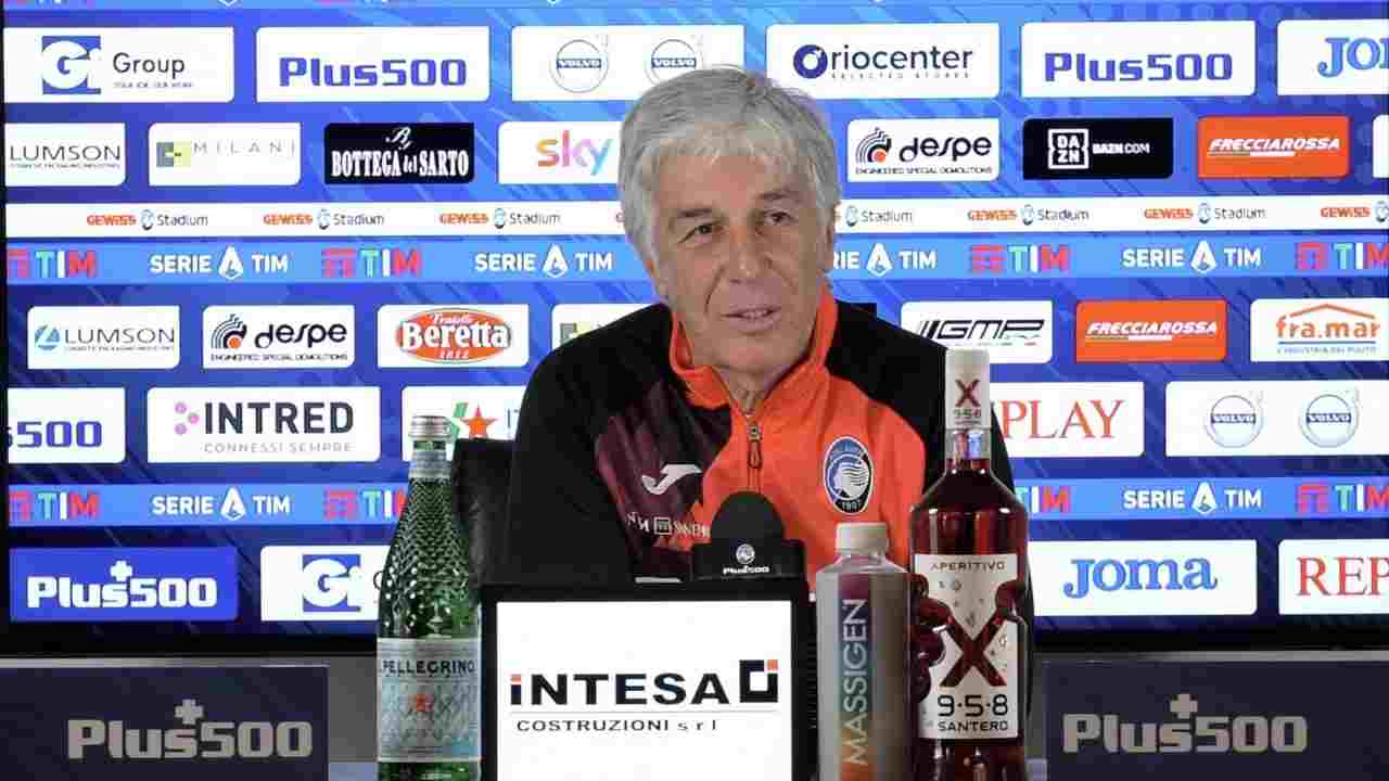 Atalanta, l'allenatore Gian Piero Gasperini in conferenza stampa, 22 dicembre 2020 (foto © Atalanta)