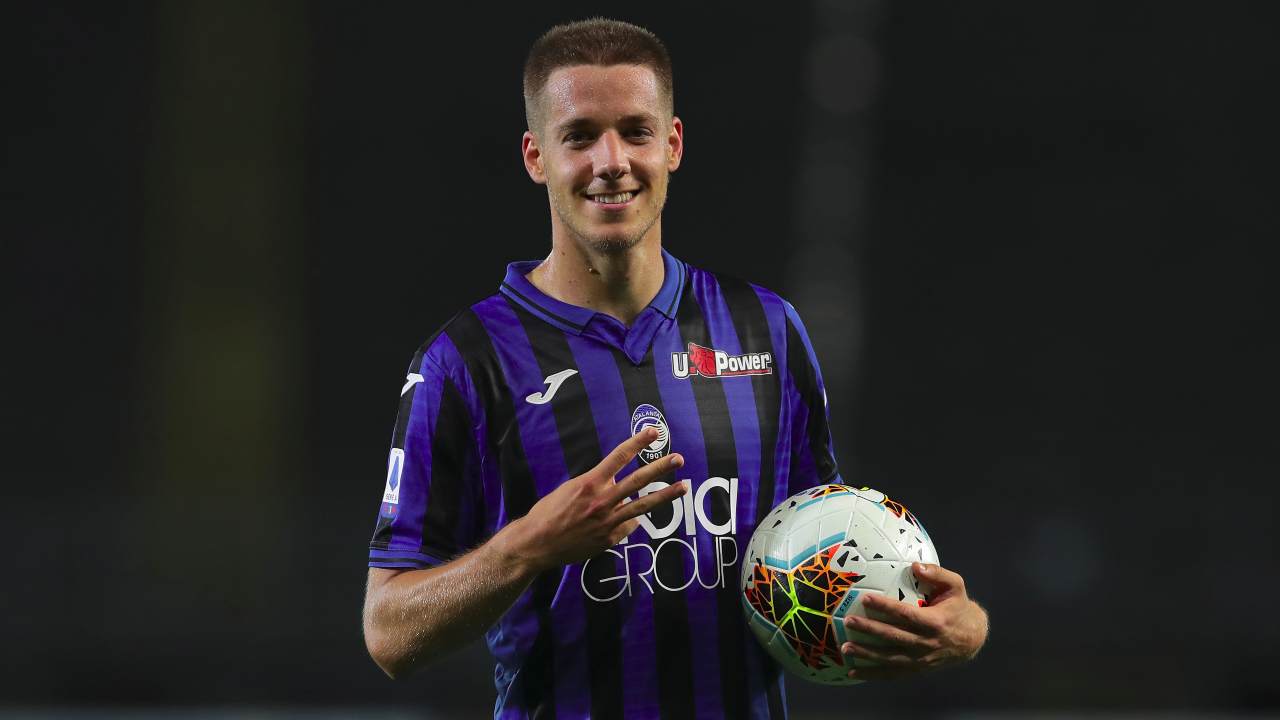 Atalanta, Mario Pasalic festeggia la vittoria in Serie A contro il Brescia, 14 luglio 2020 (foto di Emilio Andreoli/Getty Images)