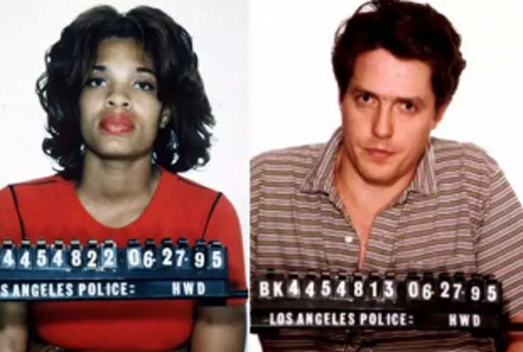 Hugh Grant foto segnaletica