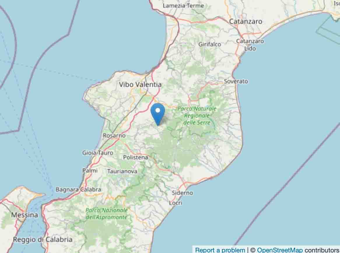 scossa di terremoto in Calabria