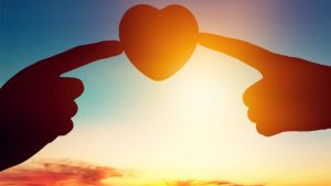 Amore di Dio dita cuore