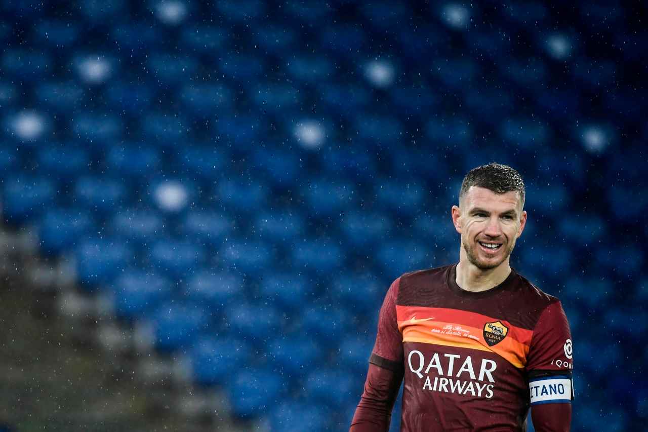 Dzeko fa felice David con la maglia