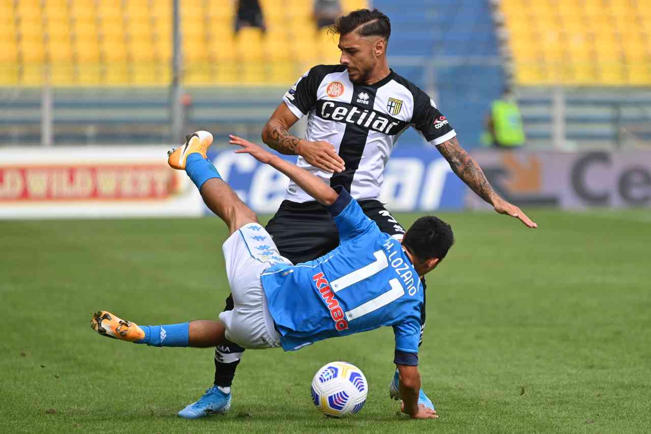 Napoli-Parma. Getty Images