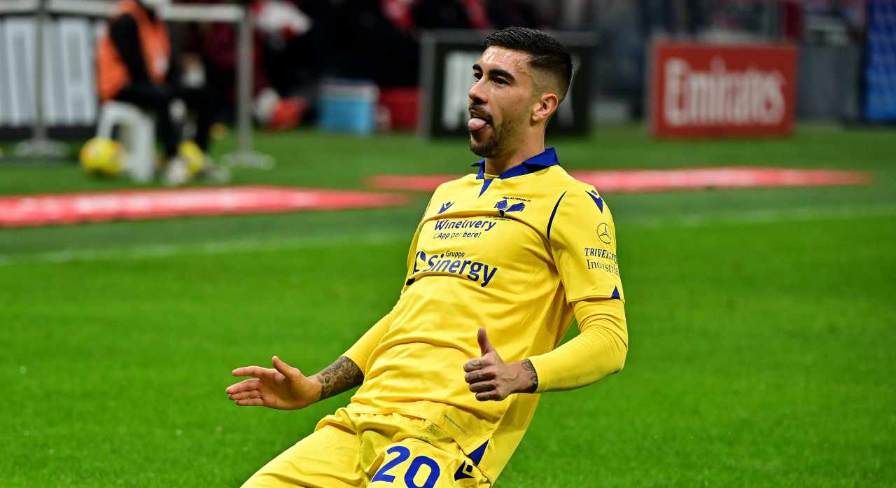 Mattia Zaccagni, centrocampista dell'Hellas Verona. Getty Images