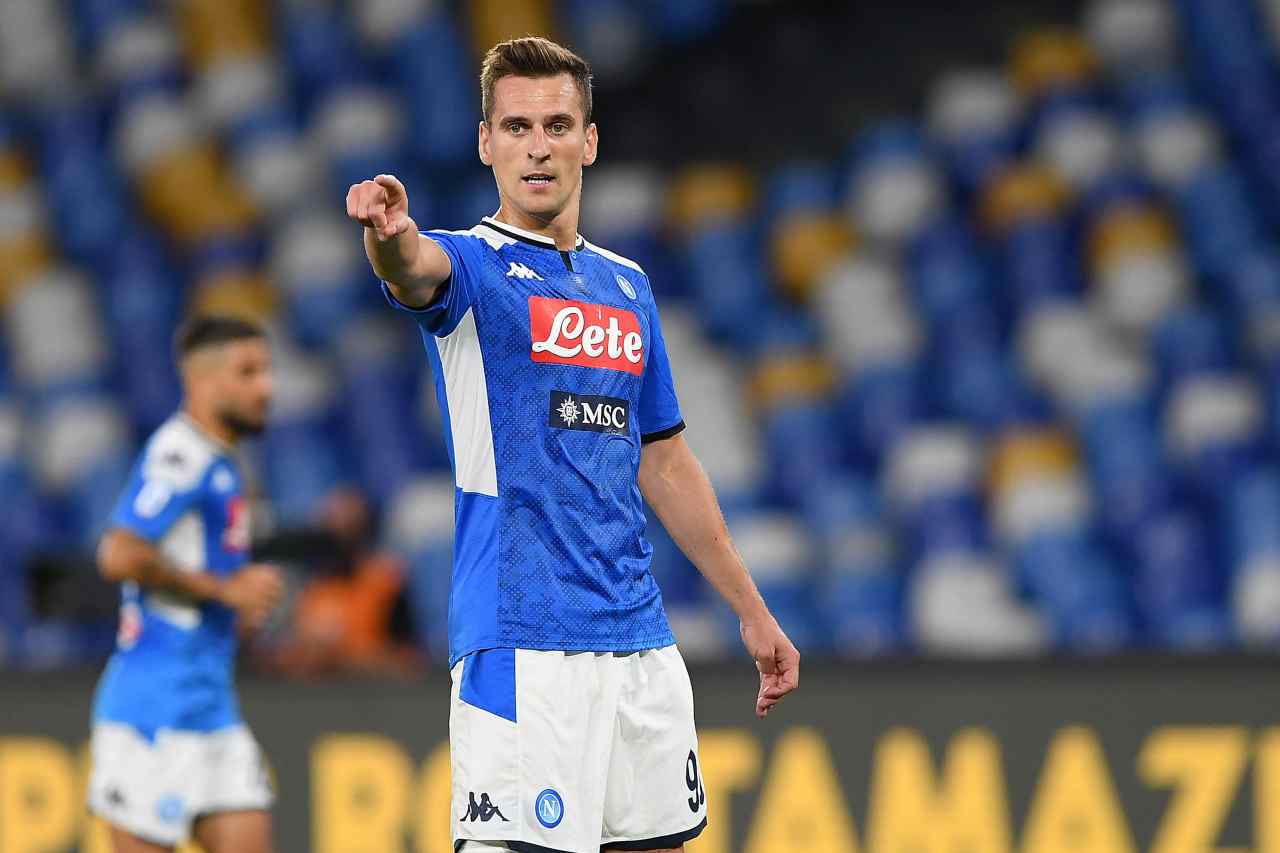 Arkadiusz Milik, attaccante del Napoli. Getty Images