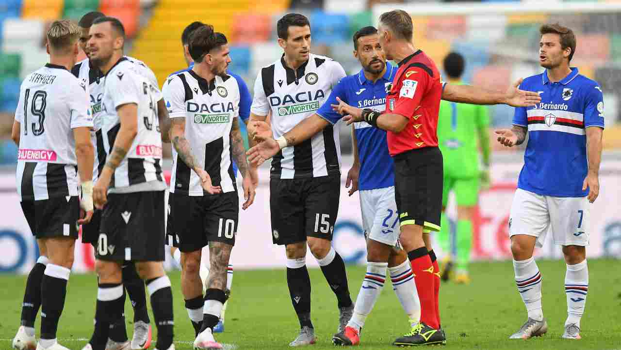 Sampdoria-Udinese diretta streaming