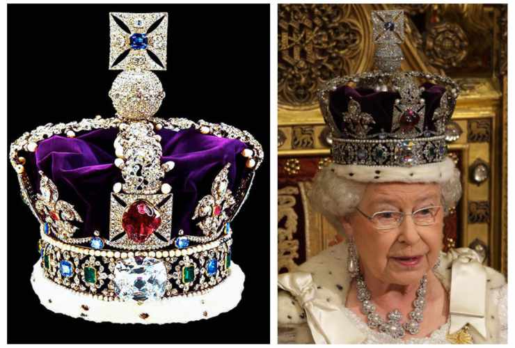 La corona della regina Elisabetta II-Meteoweek.com 