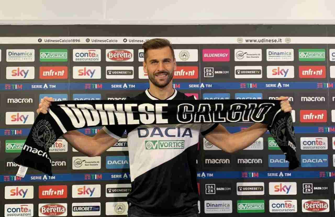 Fernando Llorente, nuovo attaccante dell'Udinese. Twitter Udinese